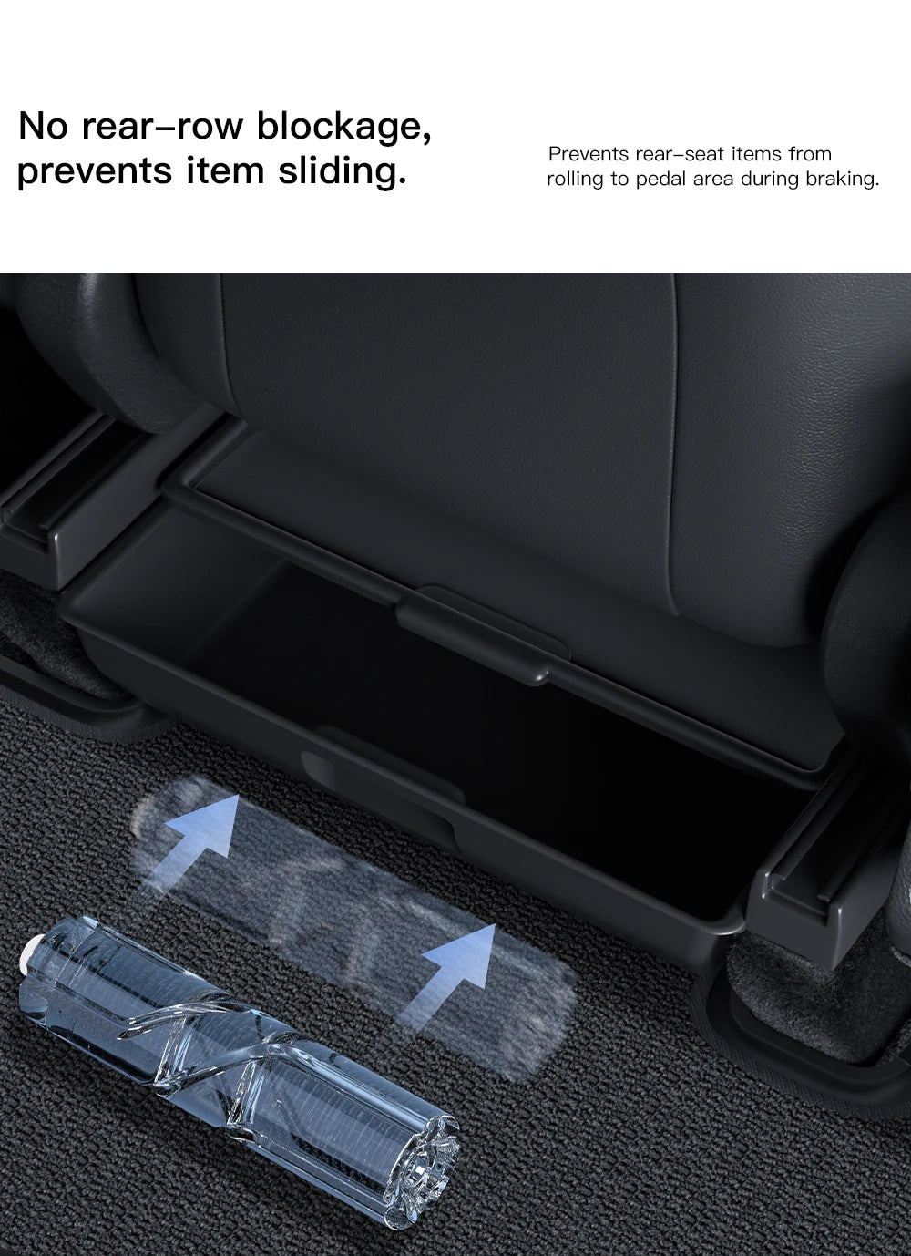YZ For Tesla Model Y Juniper 2026 Underseat Storage Box Seats Drawer TPE Hidden Storage Tray Push Pull Car Organizer Accessories Beauty World Shop