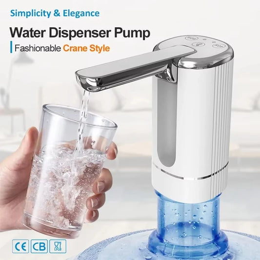 Electric Water Pump Bucket Water Suction Device Water Intake Device Household Office USB Outdoor Convenient Water Dispenser Beauty World Shop