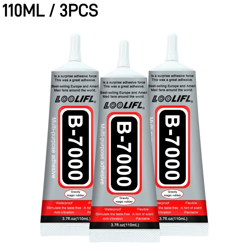 B7000 Glue Multi Purpose Adhesive Strong Clear Glue For Phone Screen Repair Jewelry Making DIY Crafts Metal Glass Plastic Wood Beauty World Shop