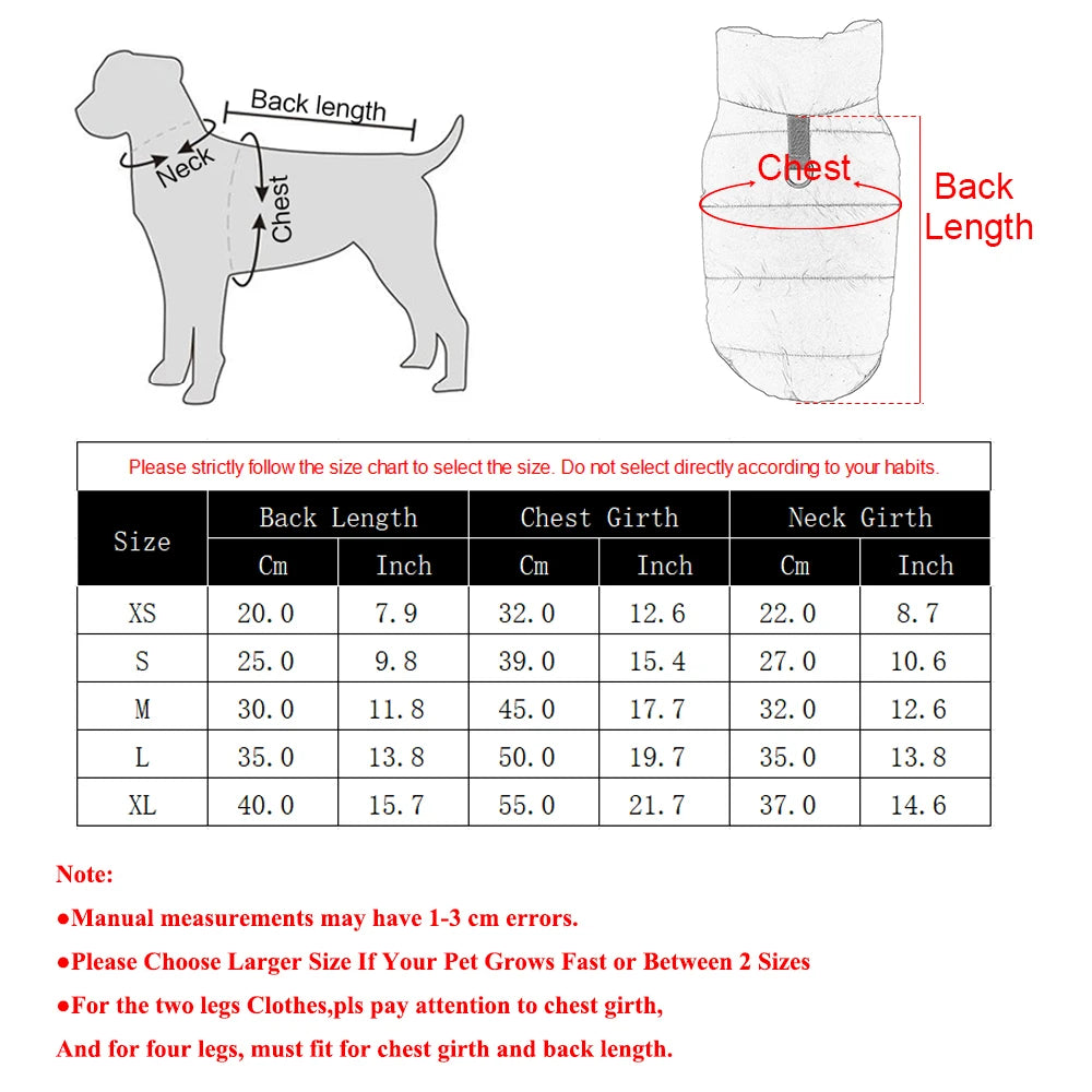 Waterproof Dog Coat Winter Fleece Clothes For Small Dogs Cats Thick Puppy Jacket Pet Vest Chihuahua Yorkshire Costume Overalls Beauty World Shop