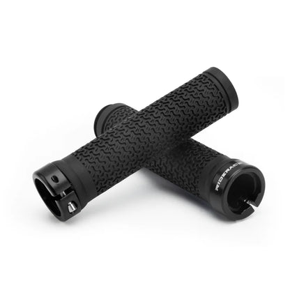 RIDERACE Bicycle Handle Bar Grips MTB Mountain Bike Single-sided Locking Handlebar Cover Rubber Non-slip Cycling Accessories Beauty World Shop