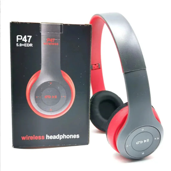Bluetooth 50 Wireless Headphones Foldable HIFI Stereo Bass with Mic USB Adapter for iPhone Gaming Beauty World Shop