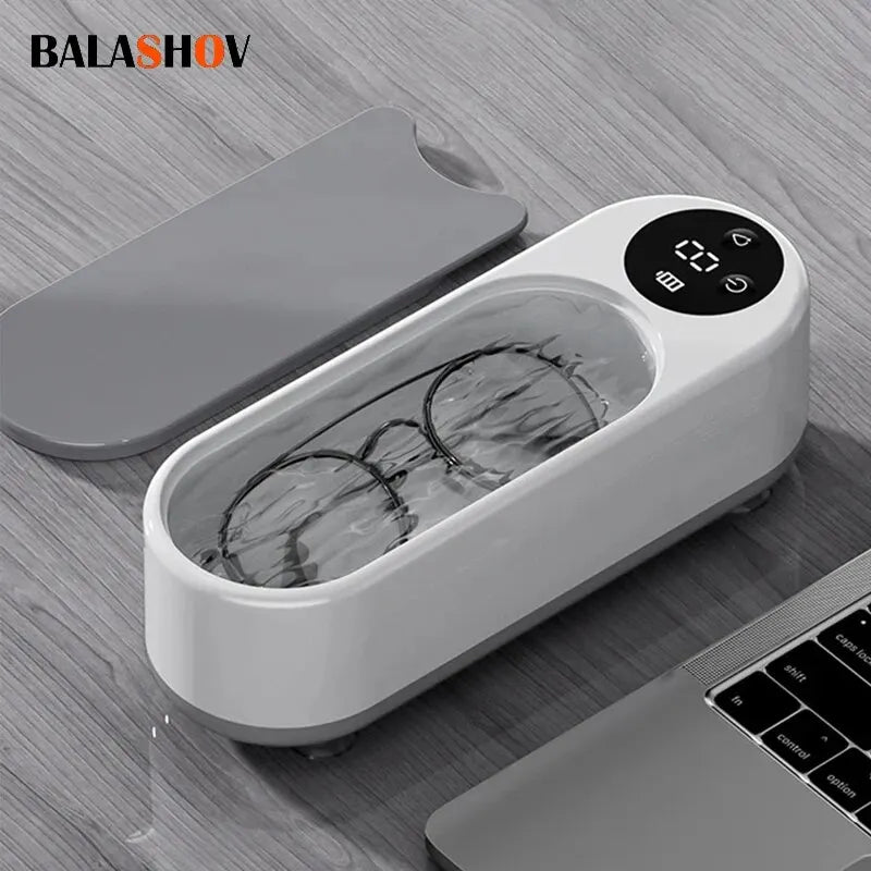 Portable Household Cleaning Machine, 450ml Clean Pod Ultrasonic Cleaner, Jewelry Cleaner Machine for Ring, Glasses, Makeup Brush Beauty World Shop