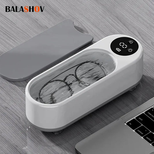 Portable Household Cleaning Machine, 450ml Clean Pod Ultrasonic Cleaner, Jewelry Cleaner Machine for Ring, Glasses, Makeup Brush Beauty World Shop