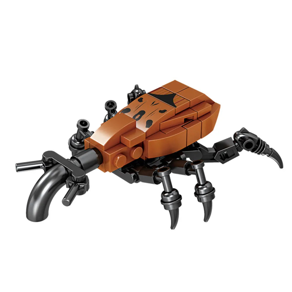 City Farm Vegetable Garden Cute Animals Insect Dragonfly Spider Mantis Centipede Grasshopper Honeybee Building Block Bricks Toy Beauty World Shop
