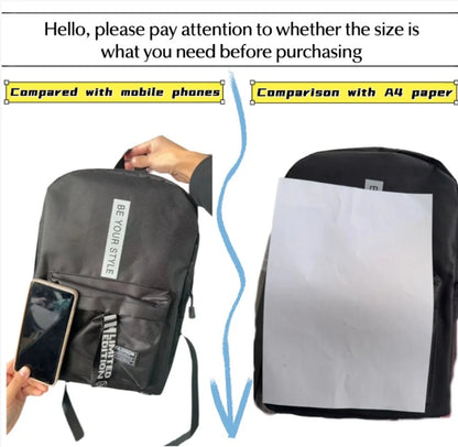Fashion trend backpack backpack for men and women junior high school high school student bag large capacity korean version of th Beauty World Shop