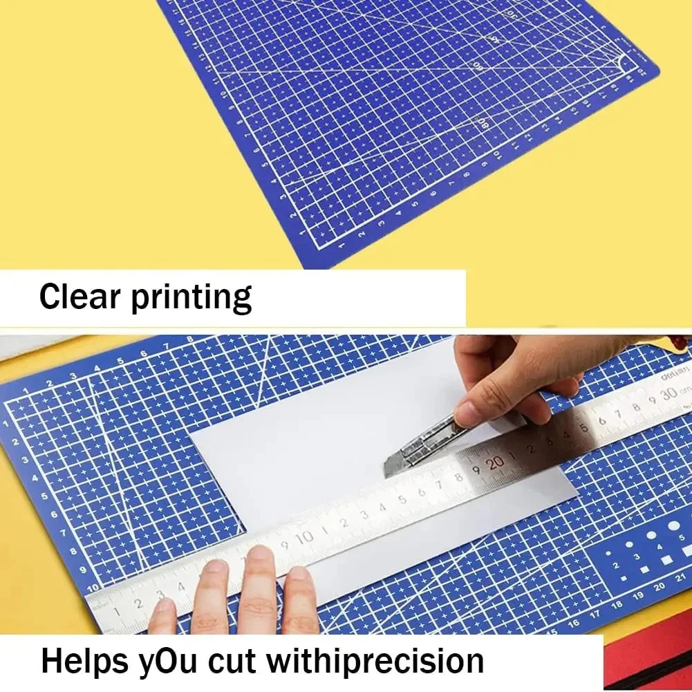 A3 A4 A5 PVC Cutting Mat Workbench Patchwork Cut Pad Sewing Manual DIY Knife Engraving Leather Cutting Board Side Underlay Beauty World Shop