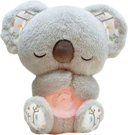 *Cuddly Koala Plush Sleep Aid with Soft Glow Night Light Calming Music and Simulated Breathing Comforting Bedtime Comfort Toys Beauty World Shop