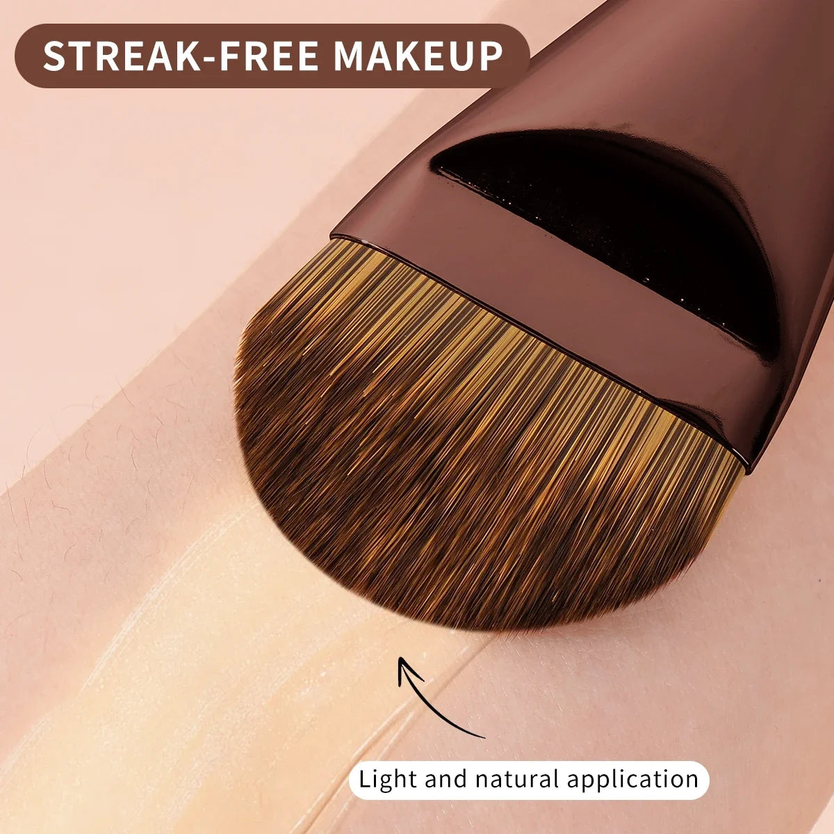 New 2Pcs Professional Foundation Makeup Brushes Soft Dense Hair for Blending Liquid, Cream Flawless Powder Makeup Beauty Tools Beauty World Shop