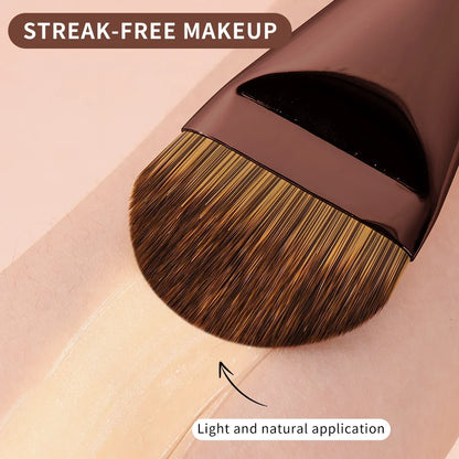 New 2Pcs Professional Foundation Makeup Brushes Soft Dense Hair for Blending Liquid, Cream Flawless Powder Makeup Beauty Tools Beauty World Shop