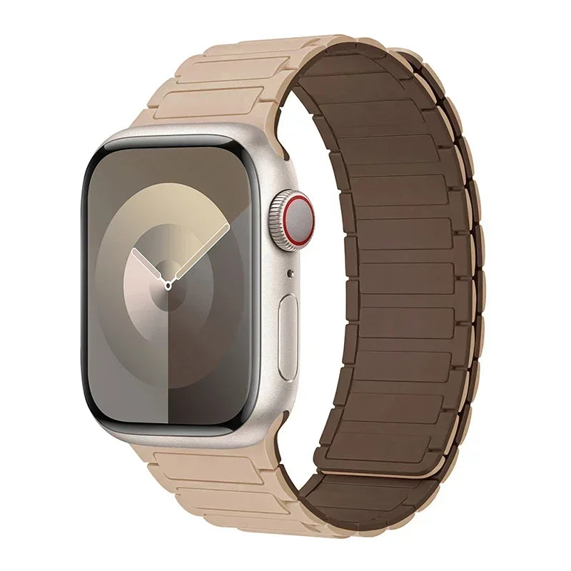 Magnetic Loop for Apple Watch Bands 44mm 40mm 49mm 45mm 41mm 38mm Silicone Bracelet iWatch Series 9 8 7 6 5 4 3 Se ultra 2 strap Beauty World Shop