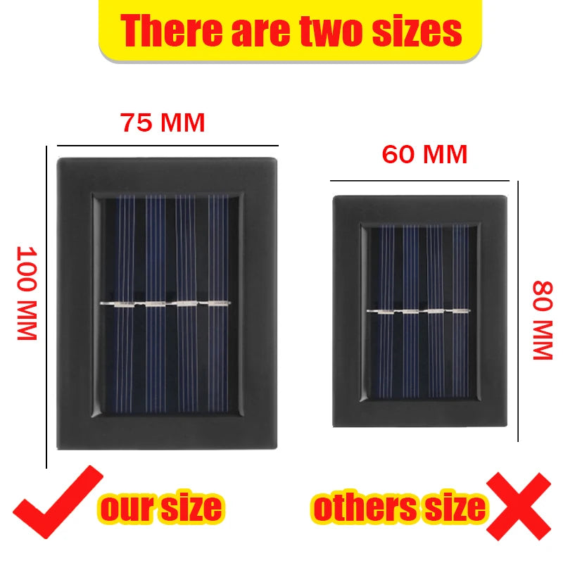 Solar LED Outdoor Light Solar Lighting Sensor Lamp Streetlights Exterior Garden Decoration Garland Waterproof Solar Wall Light Beauty World Shop