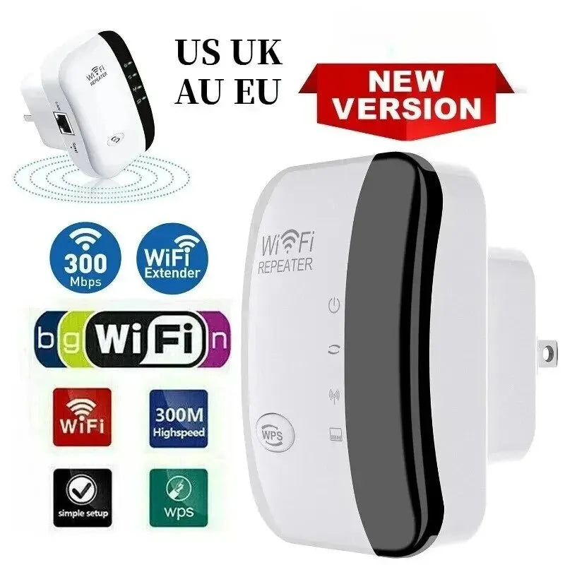 Wireless Signal Booster Wifi Extender Small Steamed Bun Network Repeater Ap Broadband Home Router Signal Amplification Extension Beauty World Shop