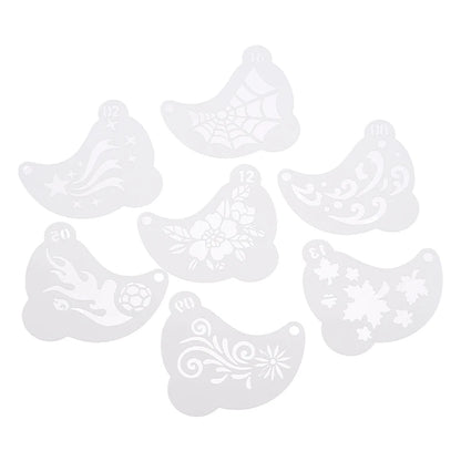 16Pcs Reusable Face Paint Stencils, DIY Body Art & Eyebrow Templates for Kids, Washable & Safe for Parties and Crafts Beauty World Shop