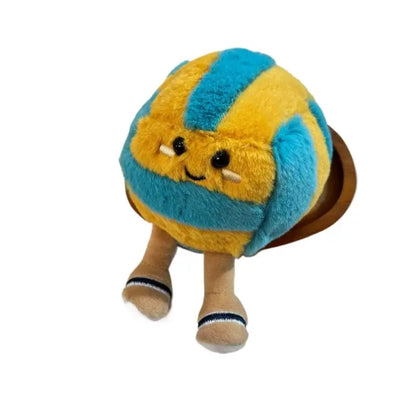 Soft Plush Cartoon Volleyball Toy, Fun Sports-Themed Keychain and Bag Decor Beauty World Shop