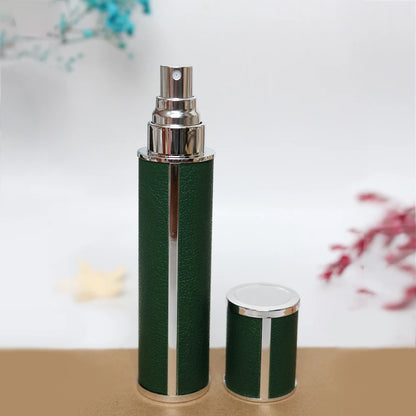 10ml Luxury Leather Wrapped Glass Perfume Spray Bottle, Portable Mini Refillable Perfume Atomizer, BPA-Free Cosmetic Container Beauty World Shop