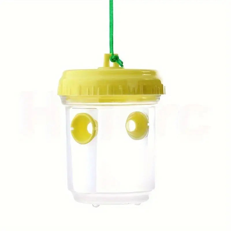 Clear Plastic Outdoor Insect Trap with Lid - Effective for Catching Fruit Flies, Wasps, Transparent Design for Easy Monitoring Beauty World Shop