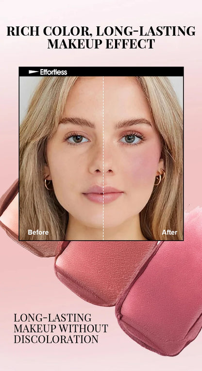 New Blush Stick 3-in-1 Cheek Lip Tinted Moistured Blush Stick Silky Brighten Blush Cream Blusher Cosmetics Tubes Matte Contour Beauty World Shop