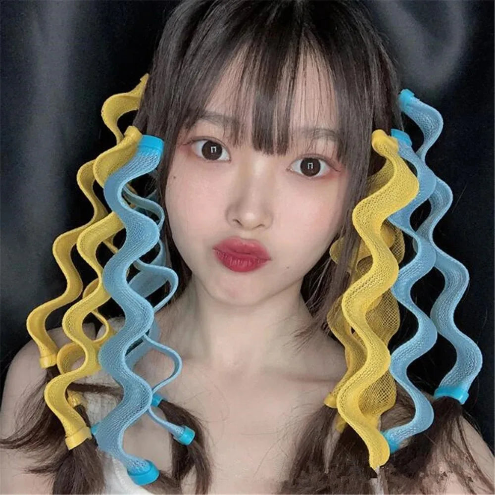 12pcs Heatless Hair Curler No Heat Hair Rollers Soft Curls Curling Rod Roller Sticks Perm Rods Wave Formers Hair Styling Tools Beauty World Shop
