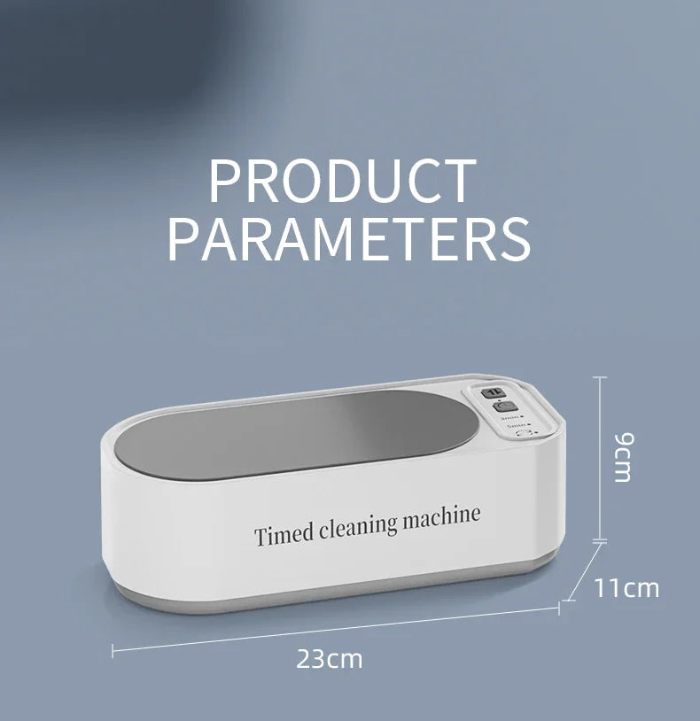 2026 Ultrasonic Glasses Cleaner 50KHz Contact Lens Cleaner Household Timer Jewelry Toothbrush Cleaner Brush Dentures New Beauty World Shop