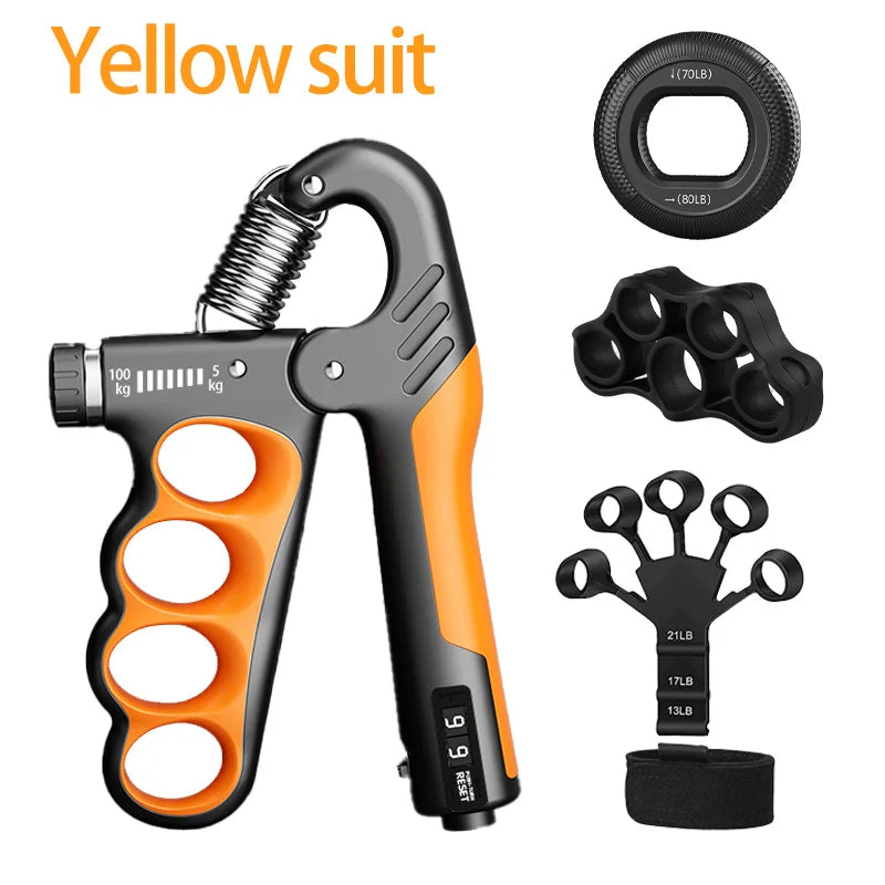 5-60/100/150kg Grip Strength Gym Wrist Expander Hand Strengthener Adjustable Muscle Recovery Fitness Hand Strength Exercise Beauty World Shop