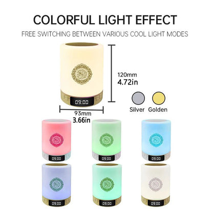 Holy Mini Bright Muslim Night Light Quran Lamp Box Koran Gift Azan Wireless Bluetooth Speaker Sound Portable Blutooth Music Home