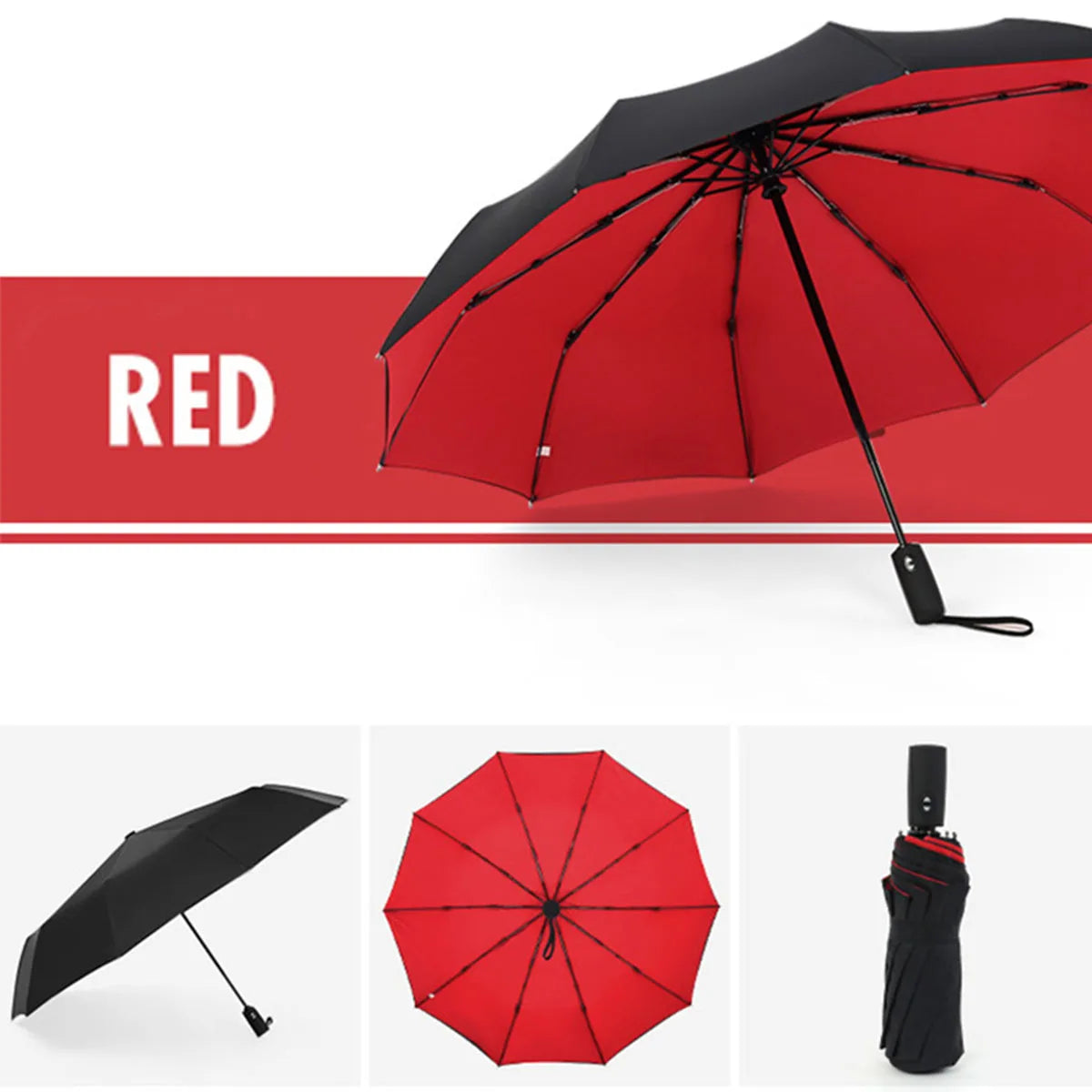 Windproof Double Layer Fully Automatic Resistant Umbrella Beauty World Shop