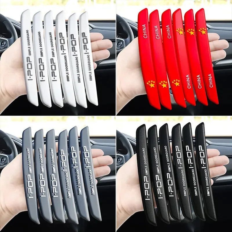 6Pcs Car Door Edge Guards for Audi BMW Mercedes Auto Buffer Trim Molding Scratch Protector Crash Bar Beauty World Shop