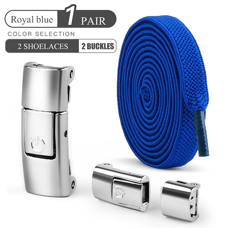 8mm No Tie Shoe Laces Press Lock Shoelaces Without Ties Elastic Laces Sneaker Kids Adult Widened Flat Shoelace for Shoes Beauty Fashion