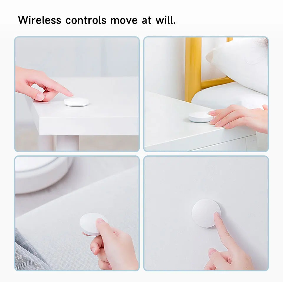 Tuya Zigbee Smart Push Button Wireless Switch Include Battery Remote Control Automation Scenario Switch Work with Zigbee Gateway Beauty World Shop
