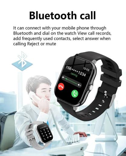 Smart Watch For Men Women Gift Sports Fitness Watch Bluetooth Call Digital Heart Rate Monitor Smartwatch GPS Tracking Wristwatch