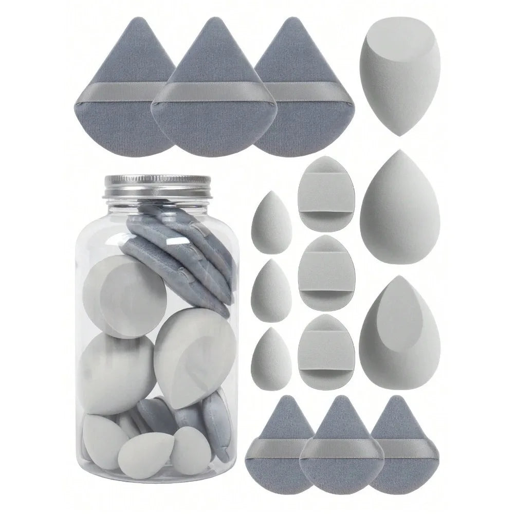 12/15Pcs Makeup Sponge Cosmetic Puff Foundation Sponges Blender Beauty Egg Powder Puffs Women Make Up Accessories Makeup Tools Beauty World Shop