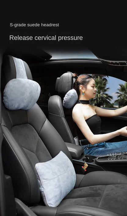 Car Headrest Neck Support Seat / Maybach Design S Class Soft Universal Adjustable Car Pillow Neck Rest Cushion High Quality Beauty World Shop
