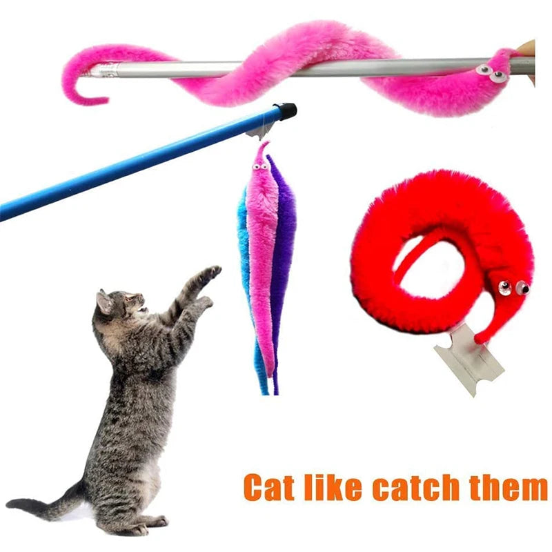 Magic Tricks Twisty Worm Magic Toys Party Favors Fuzzy Worm On A String Christmas Halloween Wizard Strange Trick Toys For Kids Beauty World Shop