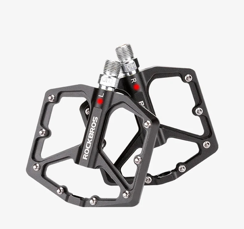 ROCKBROS MTB Cycling Ultralight Pedal Bike Bicycle Sealed DU Bearing Pedals Aluminum Alloy CRMO Non-slip Cleat Bike Part Pedals Beauty World Shop
