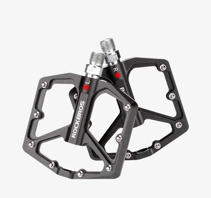 ROCKBROS MTB Cycling Ultralight Pedal Bike Bicycle Sealed DU Bearing Pedals Aluminum Alloy CRMO Non-slip Cleat Bike Part Pedals Beauty World Shop
