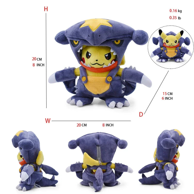 Cos Eevee Pikachu Cosplay Plush Toys Pikachu Peluche Lucario Stuffed Animal Doll Collectible Gift Cartoon Plushies Cute 20CM Beauty World Shop