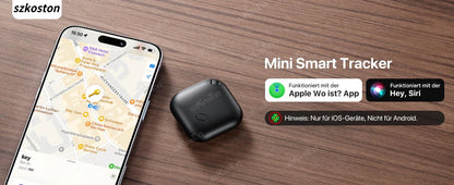 Mini GPS Tracker Compatible with iOS Find My APP Dog Cat Locator Child Finder Pet & Car Lost Tracker Smart iTag with Keychain