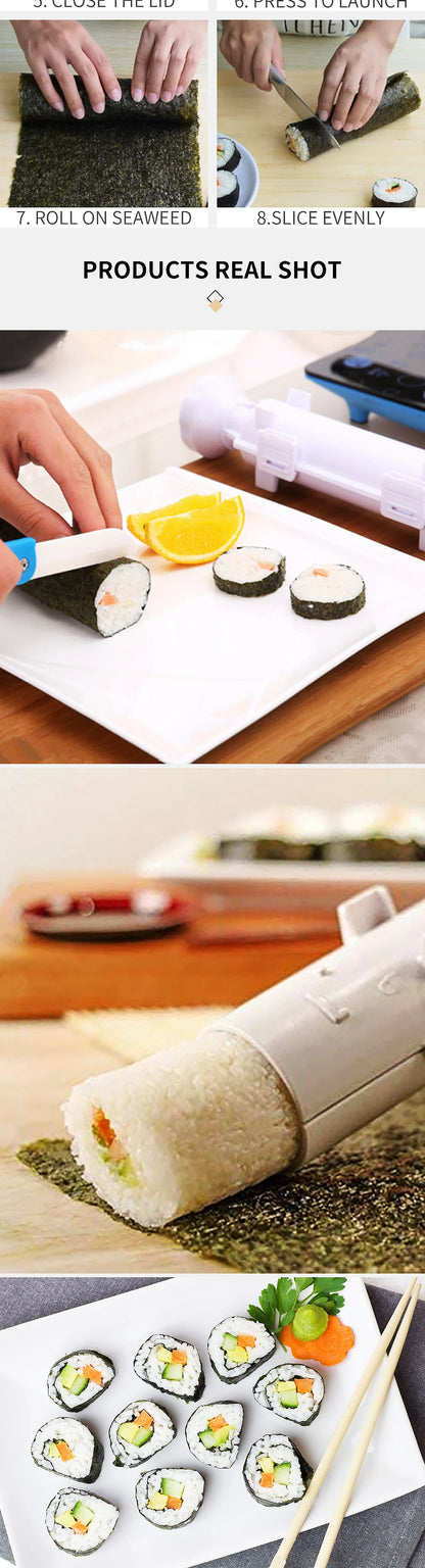 Sushi Tools Quick Make Japanese Roller Rice Vegetable Meat Roll Sushi DIY Sushi Making Machine Kitchen Supplies Beauty World Shop