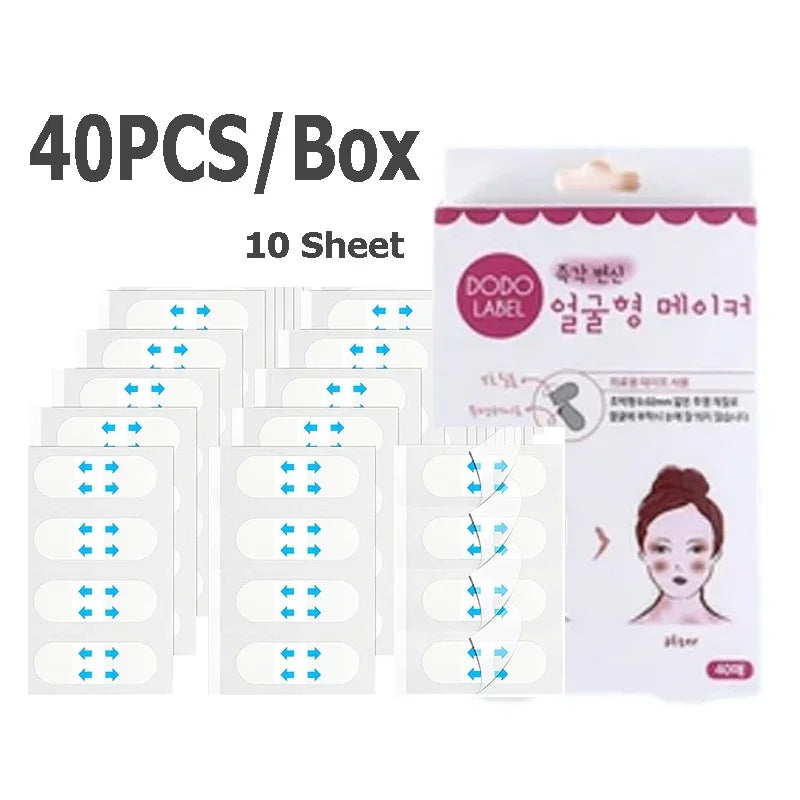 30/20/10Sheets V Lift Face Sticker Invisible Makeup Adhesive Lift Face Tape Slim Patch Breathable Sticker Lifting Tighten Chin Beauty World Shop