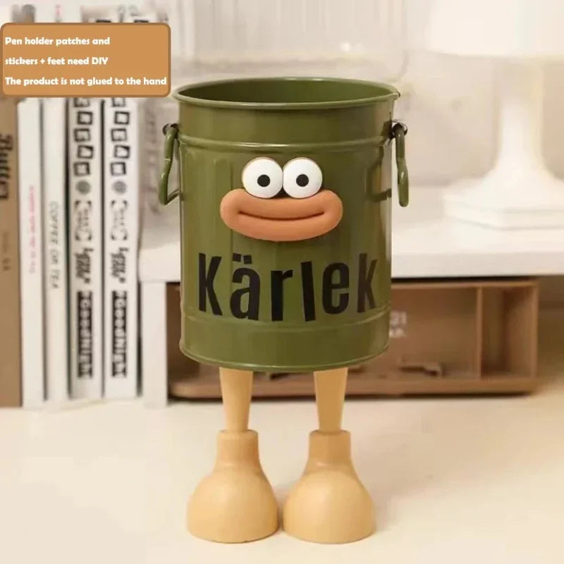 1 Pcs Cartoon Desk Organizer - Cute Stationery Storage for Pen/Pencil Office Home Study Simple Design Pen/Pencil Holder Beauty Trend Shop