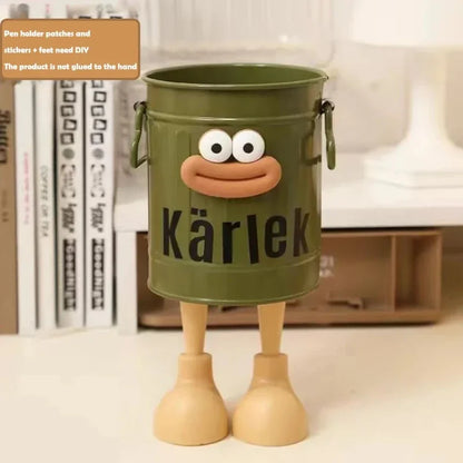 1 Pcs Cartoon Desk Organizer - Cute Stationery Storage for Pen/Pencil Office Home Study Simple Design Pen/Pencil Holder Beauty Trend Shop