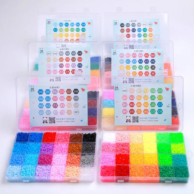2.6mm Perler Hama beads Set 3D Puzzle Iron Beads Toy Kids Creative Handmade Craft DIY Gift fuse beads Have large pegboard Beauty World Shop