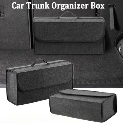 Car storage box car felt anti slip trunk storage tool large capacity soft packaging portable and movable storage home Beauty World Shop