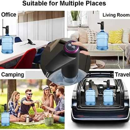Portable 5-gallon Water Dispenser with USB Charging-Automatic Electric Pump Suitable for Home, Office, and Outdoor Use Beauty World Shop