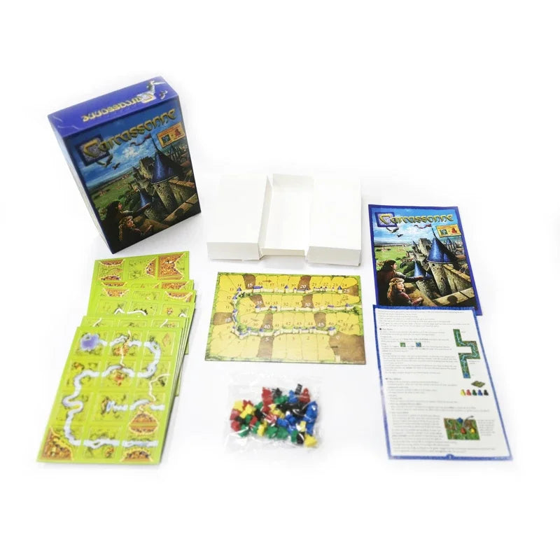 Carcassonne Board Game Family Party Tile Placement Strategy Game for 2 5 Players Best Gift for Kids Adults Beauty World Shop