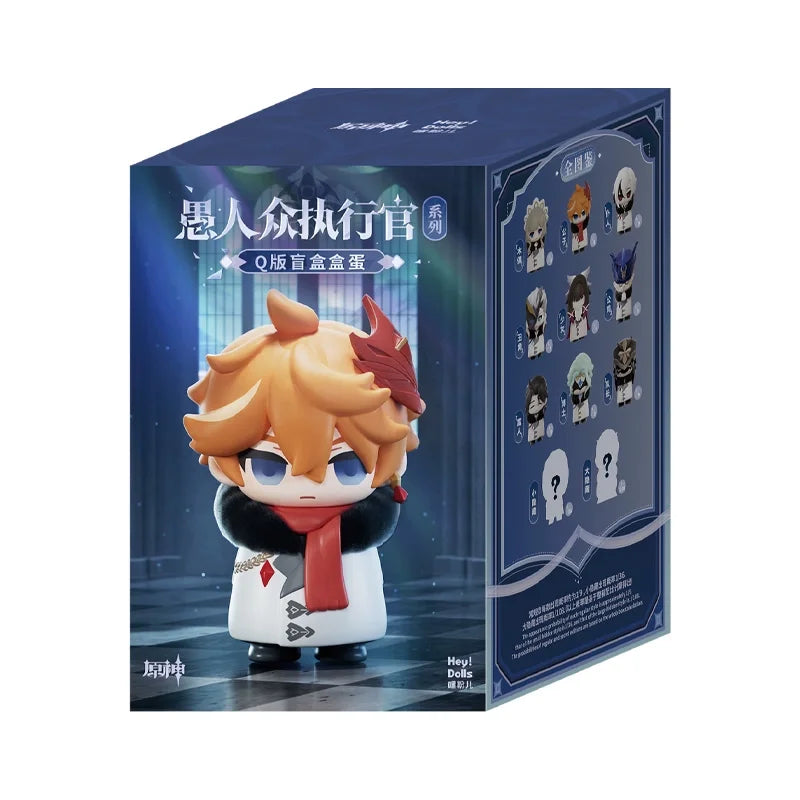 Mihoyo Genshin Impact Fatui Harbinger Q Version Series Blind Box Desktop Mini Doll Model Toys Trend Decoration Surprise Gifts Beauty World Shop