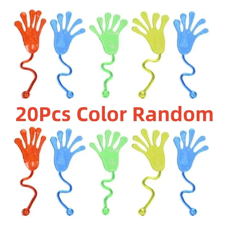1-30pcs Mini Fun Sticky Hands Sensory Toys for Kids Birthday Party Favors Classroom Prizes Kids Prank  Novelty Gift Party Beauty World Shop