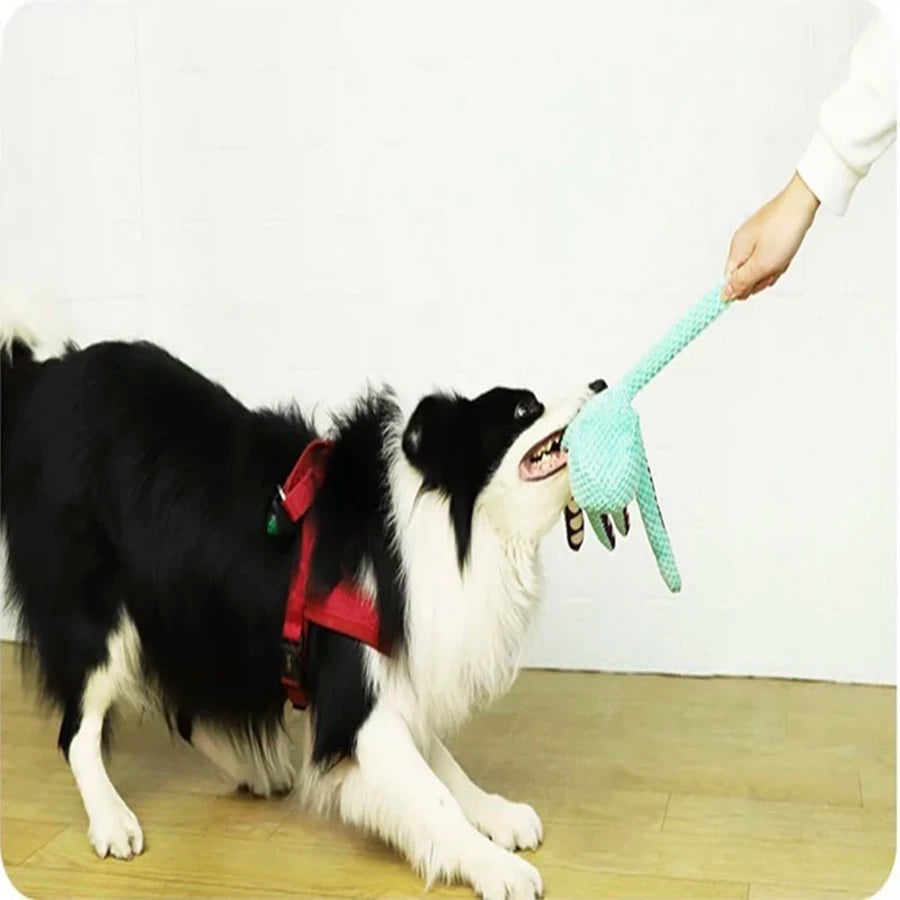 Dog pet plush octopus toy interactive sound anti-demolition home large and small dog boredom companion toy Beauty World Shop