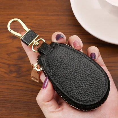 1PCS Leather Zipper Key Wallet Keychain Multifunctional Mini Purse Key Holder Case Beauty World Shop
